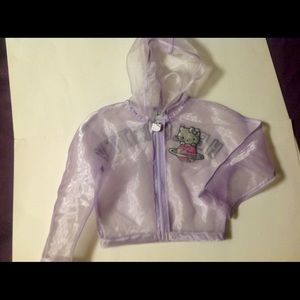 Size 5 Hello Kitty Shear Jacket New Never Worn